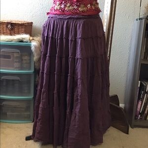 Handmade Tattered Fae Maxi Gypsy Skirt